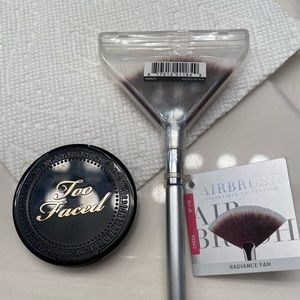 NIP It cosmetics fan brush and Too Faced bronzer